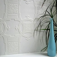 Early Victorian Paintable Textured Vinyl Wallpaper
