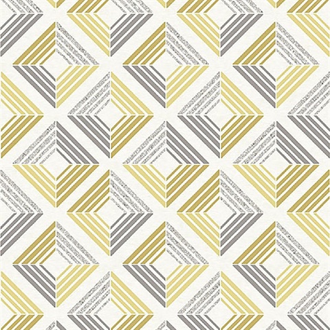 Echo Yellow Geometric Wallpaper