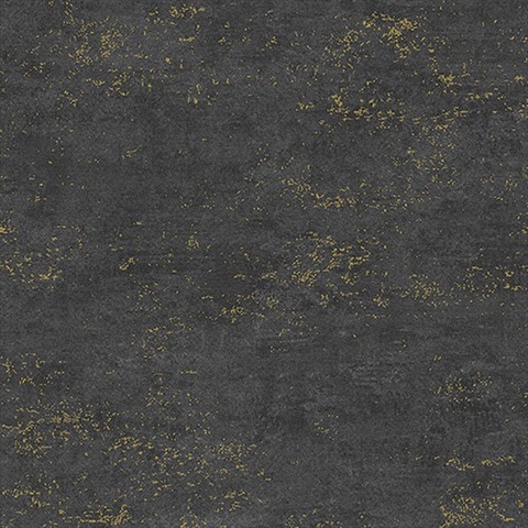 Elatha Charcoal Gilded Texture Wallpaper