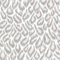 Electra Blush Leopard Spot String Wallpaper