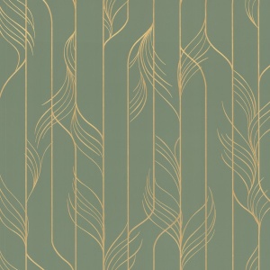 Elemental Thread White & Gold Wallpaper