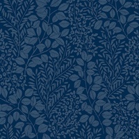 Elin Blue Berry Botanical Wallpaper