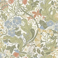 Elise Cream Nouveau Gardens Wallpaper
