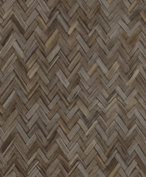 Ellery Wheat Herringbone Wallpaper