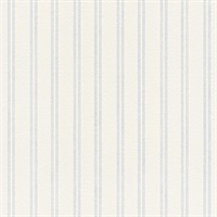 Elliott White Stripe Paintable Wallpaper