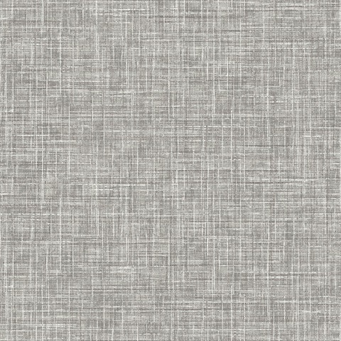 Emerson Grey Linen Wallpaper