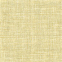 Emerson Yellow Faux Linen Wallpaper