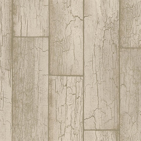 Esmee Taupe Wood Wallpaper