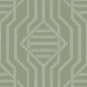 Essex Green Geometric Wallpaper