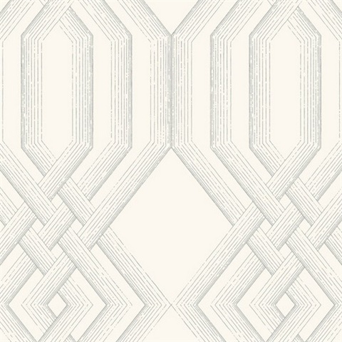 Ettched Lattice Wallpaper