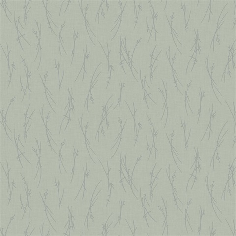 Eucalyptus & Silver Sprigs Wallpaper