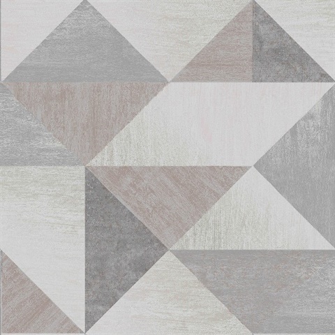 Exeter Grey Geometric Wallpaper