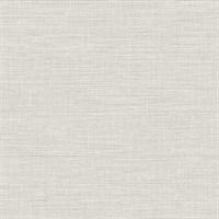 Exhale Light Grey Faux Grasscloth Wallpaper