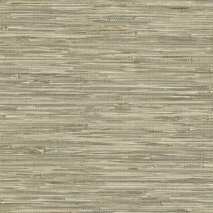 Exhale Dove Woven Faux Grasscloth Wallpaper