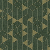 Fairbank Evergreen Linen Geometric Wallpaper by Scott Living