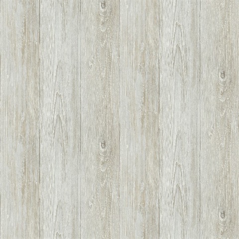 Ferox Neutral Wood Planks Wallpaper