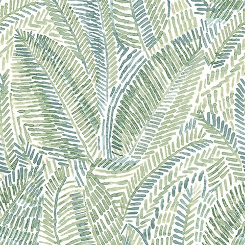 Fildia Green Botanical Wallpaper