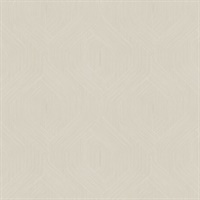 Fine Line Beige Geometric Wallpaper