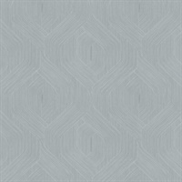 Fine Line Blue Geometric Wallpaper