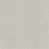 Fine Line Taupe Geometric Wallpaper