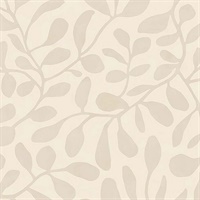 Fiona Eggshell Leafy Vines Wallpaper