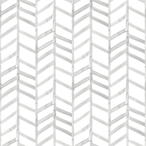 Fletching Grey Geometric Wallpaper