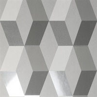 Rochelle Grey Geometric Wallpaper