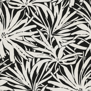 Floral Canopy Black Mural
