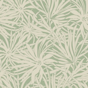 Floral Canopy Linen Wallpaper