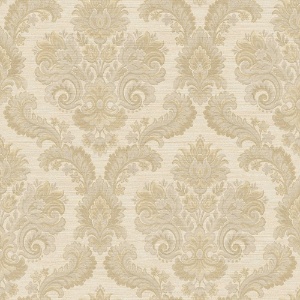 Floral Damask Cream Wallpaper
