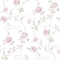 Floral Script Wallpaper
