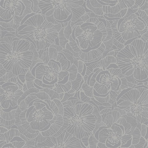 Graphic Floral Wallpaper