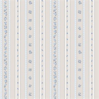 Floral Stripe Wallpaper