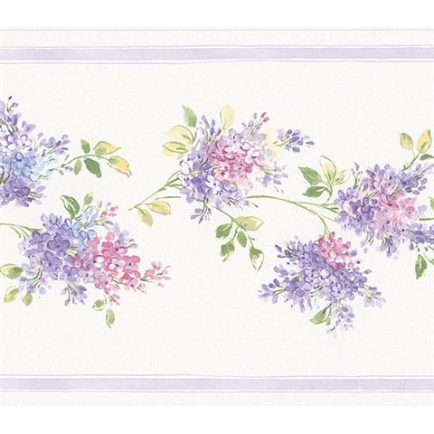 Lilac Wallpaper Border