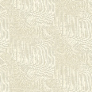Folly Champagne Zen Swirls Wallpaper