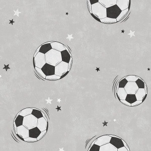 Footballs Grey Wallpaper
