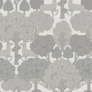 Forest of Arden Green Deer Wallpaper