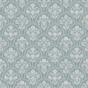Frances Blue Fishscale Wallpaper
