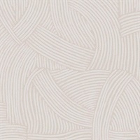 Freesia Taupe Abstract Woven Wallpaper