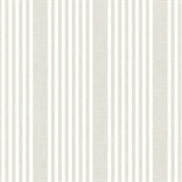 French Soft Linen Stripe Wallpaper