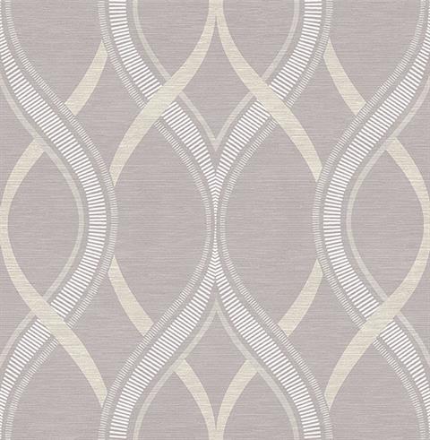 Frequency Lavender Ogee Wallpaper