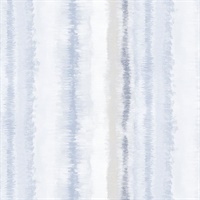Frequency Stripe Wallpaper in Grey, Blue & Beige