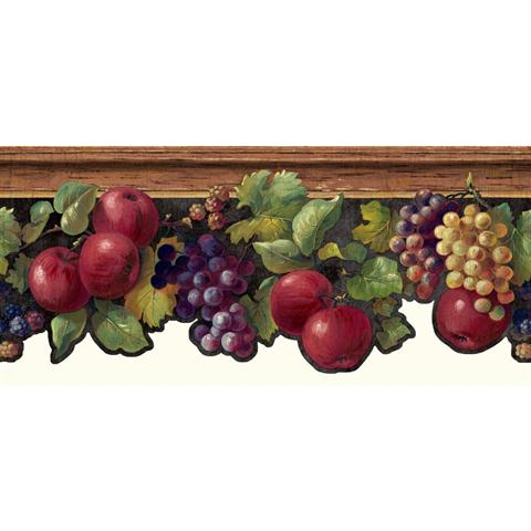 Fruit wallpaper border | kitchen wallpaper borders fruit