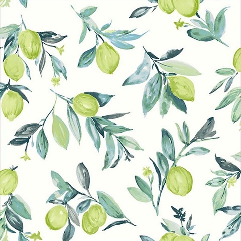 Limon Green Fruit Wallpaper