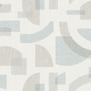 Fulton Blue Shapes Wallpaper