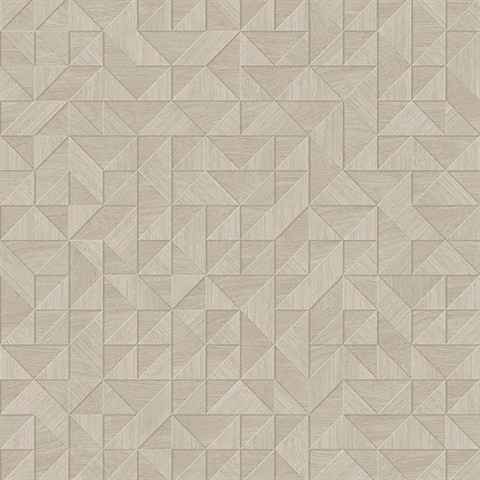 Gallerie Grey Triangle Geometric Wallpaper