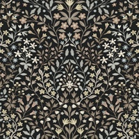 Garden Black & Neutral Terrace Wallpaper