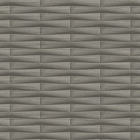 Gator Brown Geometric Stripe Wallpaper