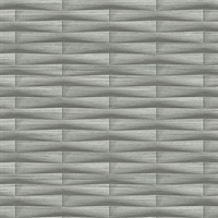 Gator Slate Geometric Stripe Wallpaper