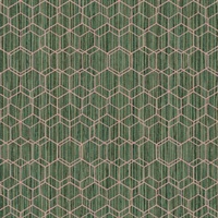 Geometric Overlaid Faux Grasscloth